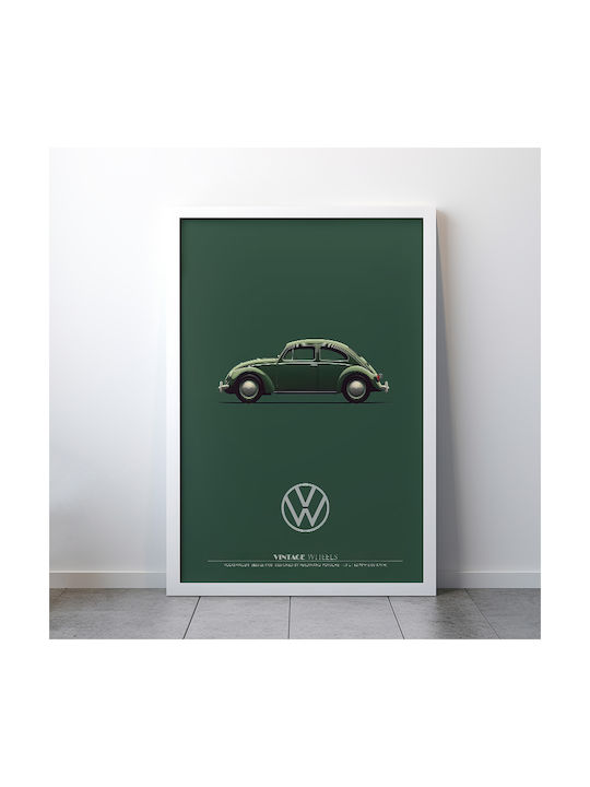 Poster Volkswagen Beetle 1938 Vintage Wheels Collection Cr056 30cm X 40cm