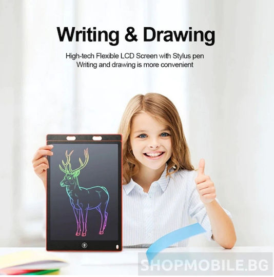 Color Lcd Drawing Writing Tablet 12" Screen Stylus Green