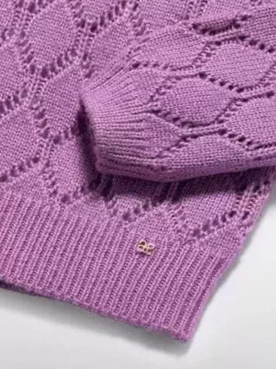 Kinderpullover Langarm LILA