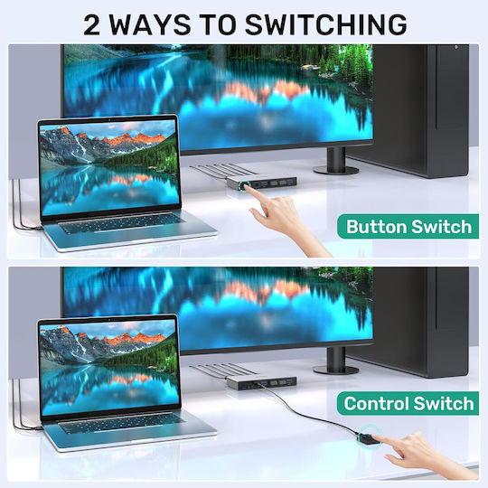 X0024BJ2VT KVM & Data Switch με DisplayPort / USB