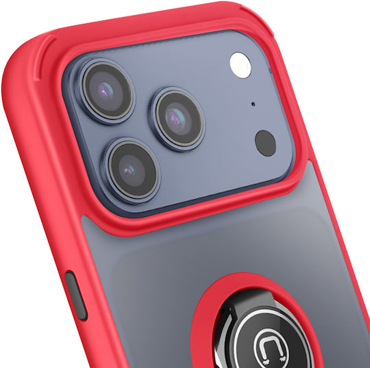 Avizar Hülle iPhone 17 Pro Max Ring Stand Magnetische Befestigung Rote