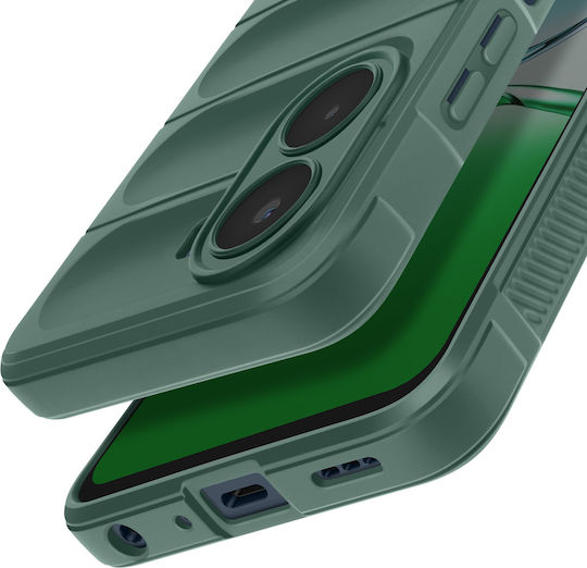 Husă Moale Din Silicon Avizar Oppo A5x Cu Întărire Pentru Cameră Verde