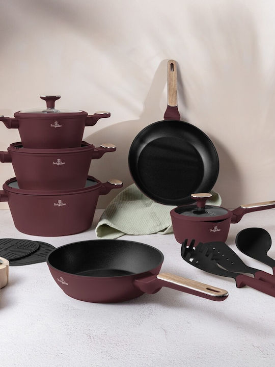 Berlinger Haus Leonardo Collection Aluminum Cookware Set With Non-Stick Coating 6 Pieces