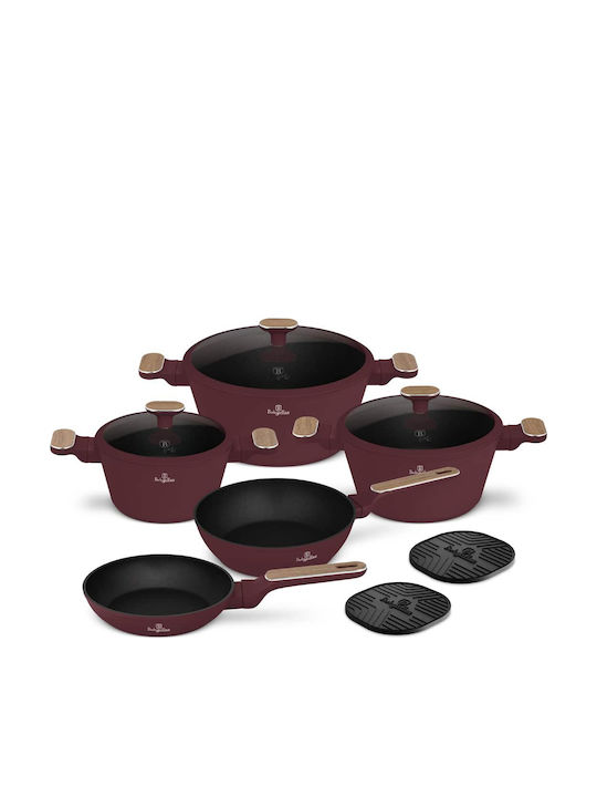 Berlinger Haus Leonardo Collection Cookware Set from Aluminum with Non-stick Interior Coating 5 Pieces