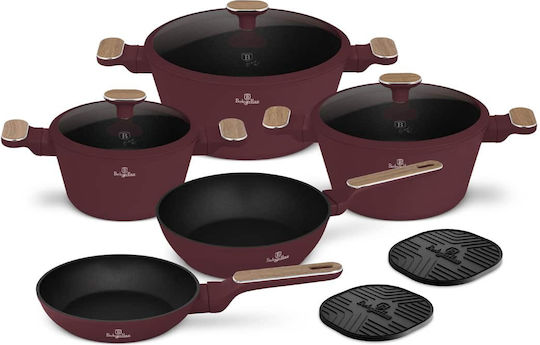 Berlinger Haus Leonardo Collection Cookware Set from Aluminum with Non-stick Interior Coating 5 Pieces