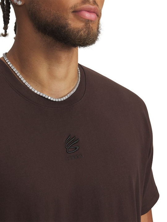 Curry T-shirt Καφέ