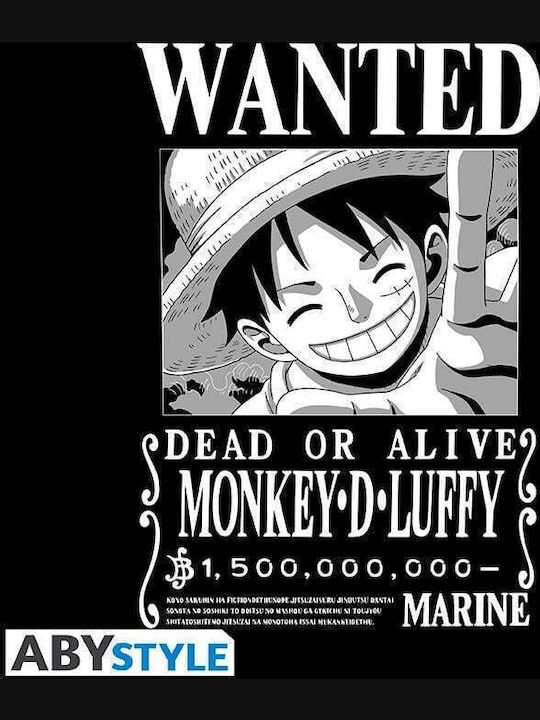 T-Shirt One Piece Monkey D. Luffy Gesucht 2XL Schwarz Abytex850 T-Shirt One Piece Monkey D. Luffy Gesucht 2XL Schwarz Abytex850