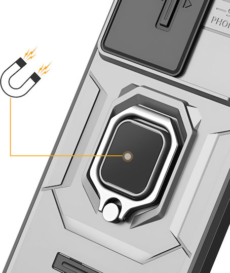 Avizar Case Oneplus Nord Ce5 Ring Stand Sliding Camera Cover Grey