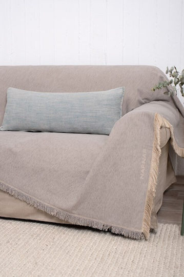 Naf Naf Highline Ριχτάρι Διθέσιου Καναπέ Chenille 180x250εκ. Γκρι