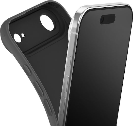 Husă Moale Din Silicon Avizar Pentru iPhone Air Cu Întărire Pentru Blocarea Camerei Neagră