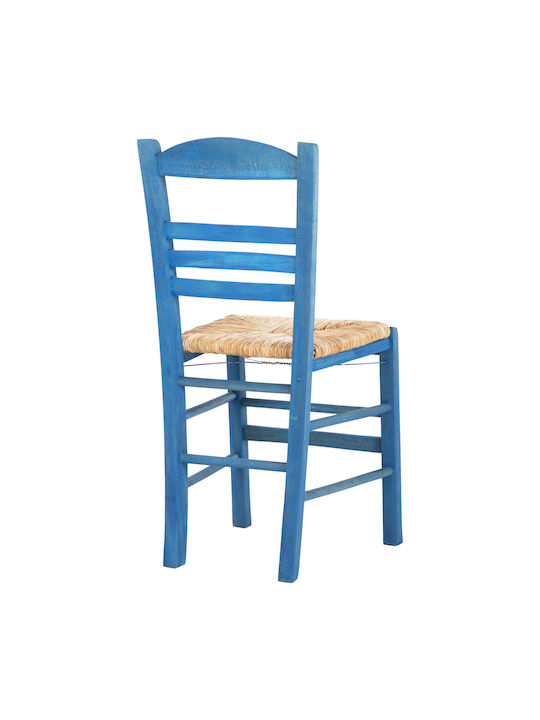 Jhett Καρέκλα Καφενείου Ξύλινη Μπλε 40.5x43x88εκ.