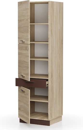 Alina Küchensäule Sonoma-Mokka 60x55.6x213.3cm