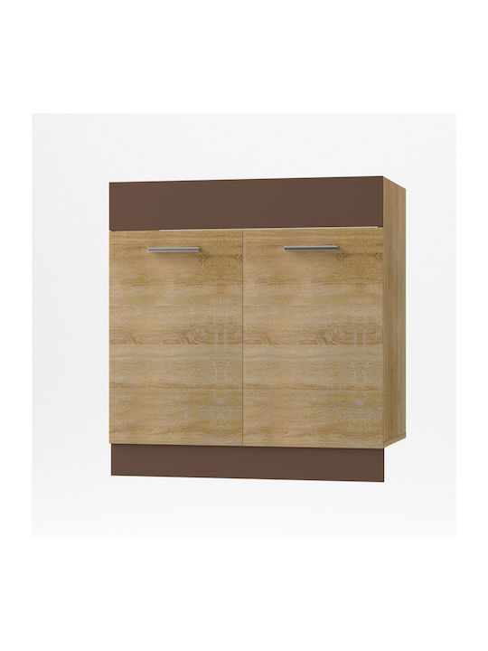 Alina Sink Cabinet Sonoma-Mokka 80x44.5x85cm