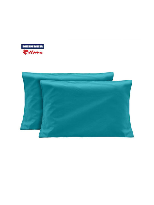 Heinner Set Față de Pernă cu plic de acoperire Turcoaz 50x70cm.