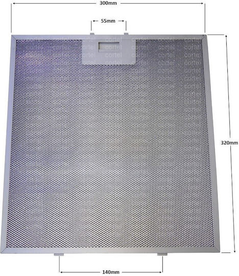 Pyramis Whirlpool Replacement Metal Filter Vent Hood Compatible with Pyramis 258x32cm