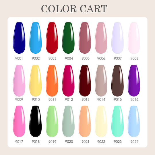 Canni Color Halb-permanenter Nagellack Emerald Green 9ml 1Stück