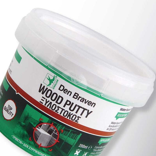 Bostik Den Braven Wood Putty Acrylic / Water Dark Walnut 200ml