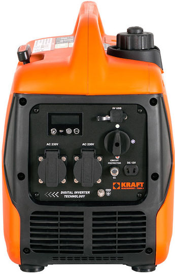 Kraft 3500i Leise Generators Inverter Benzin mit Kickstart und maximaler Leistung 3.75kVA