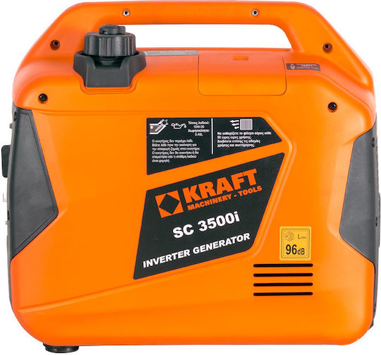 Kraft 3500i Leise Generators Inverter Benzin mit Kickstart und maximaler Leistung 3.75kVA
