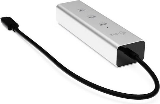 i-tec Hub USB Metal 5 Porturi USB 3.2 cu Conectare USB-C Argintiu