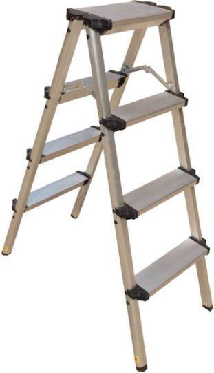 Prostep Σκαλοσκαμπό Αλουμινίου 4 Σκαλιών 28cm