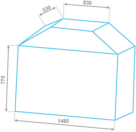 Unimac Grill Cover Black Compatible with the Premium 661318 from Polyester / Oxford with UV Protection