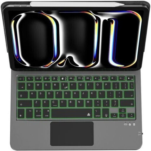 Wiwu Flip Cover με Πληκτρολόγιο Μαύρη (iPad 11" Pro, iPad Air 2024)