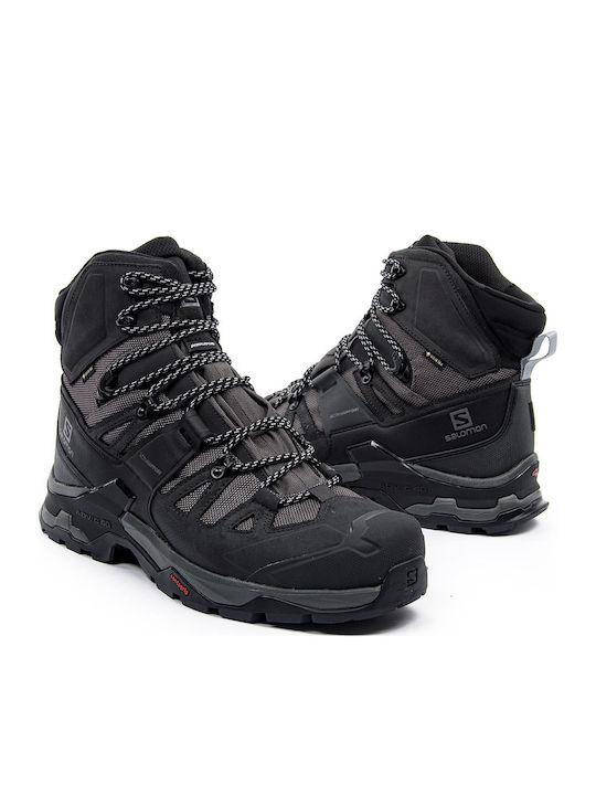 Salomon Quest 4 GTX Men's Hiking Boots Waterproof With Gore-Tex Membrane Magnet / Black / Quarry