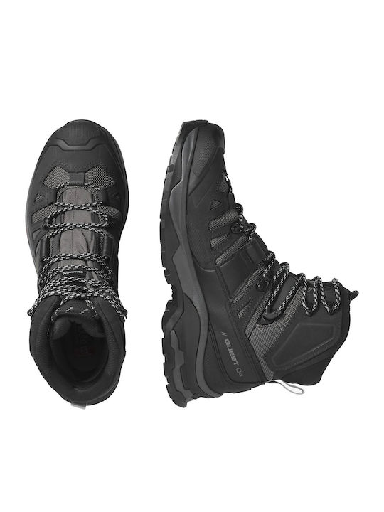 Salomon Quest 4 GTX Men's Hiking Boots Waterproof With Gore-Tex Membrane Magnet / Black / Quarry