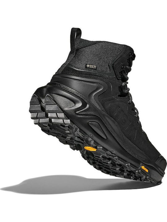 HOKA Kaha Men's Hiking Boots Waterproof with Gore-Tex Membrane Black