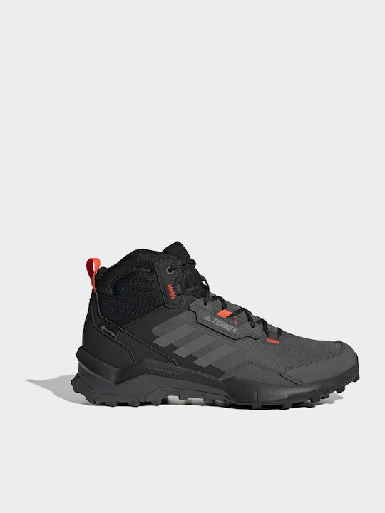 adidas Terrex Ax4 Mid Încălțăminte De Drumeție Pentru Bărbați Tip Botine Impermeabile Cu Membrana Gore-Tex Gri Five / Gri Four / Solar Red
