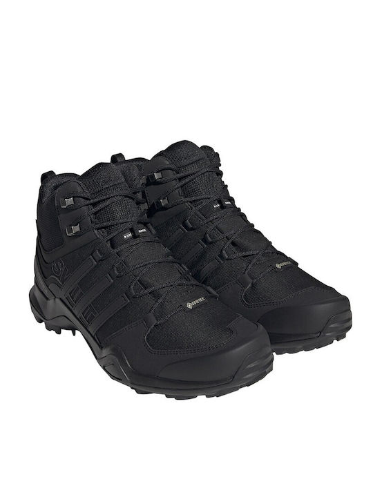 adidas Terrex Swift R2 Mid Мъжки Планински Боти Водоустойчиви с Мембрана Gore-Tex Черни