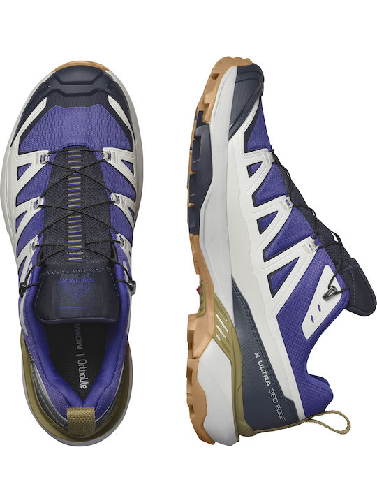 Salomon X Ultra 360 Edge Gtx Men's Hiking Shoes Waterproof With Gore-Tex Membrane Blue