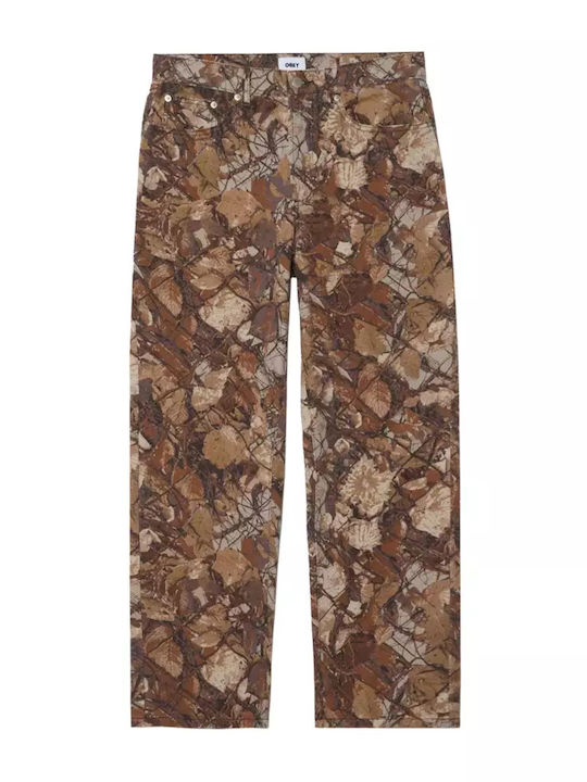 Pantaloni Bărbați Baggy Fence Camo Multi