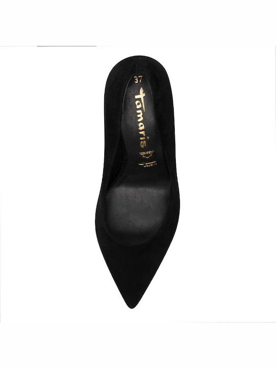 Pantofi Cu Toc Ascuțiți Cu Toc Stiletto Și Baretă Negri