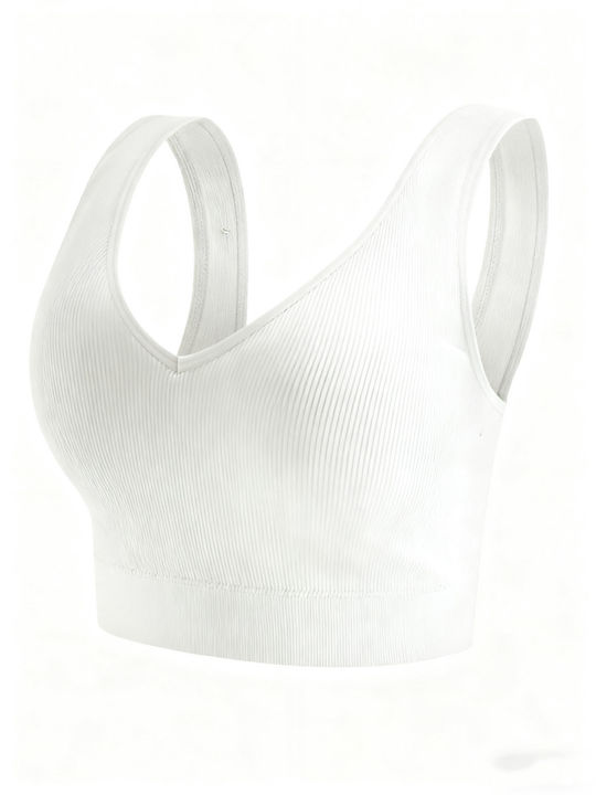 Women's Bra with Removable Padding White