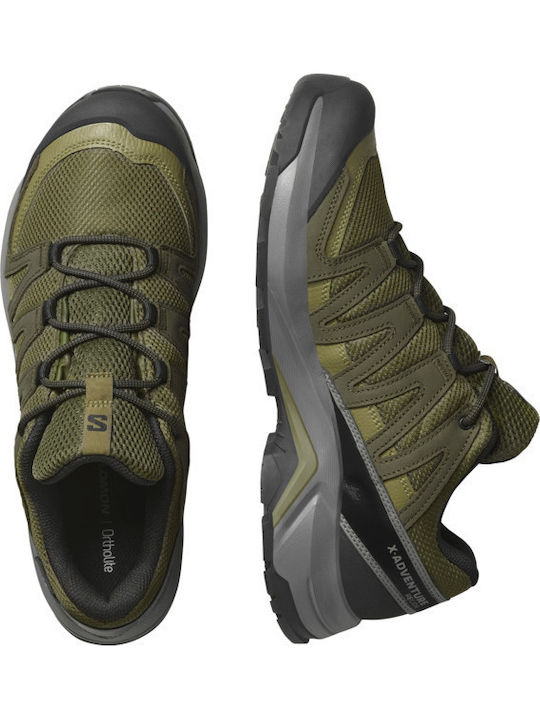 Salomon X-adventure Recon Goretex Men's Waterproof Green Hiking Shoes