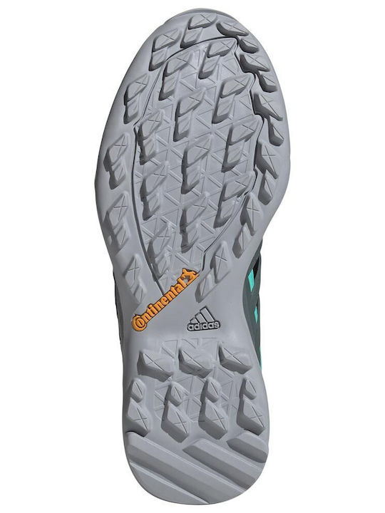 adidas Terrex Swift R2 GΤΧ Γυναικεία Ορειβατικά Παπούτσια Αδιάβροχα με Μεμβράνη Gore-Tex Core Black / Blue Oxide / Acid Mint