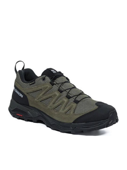 Salomon X Ward GTX Ανδρικά Ορειβατικά Gore-Tex Deep Lichen Green / Black / Olive Night Salomon X Ward GTX Ανδρικά Ορειβατικά Gore-Tex Deep Lichen Green / Black / Olive Night