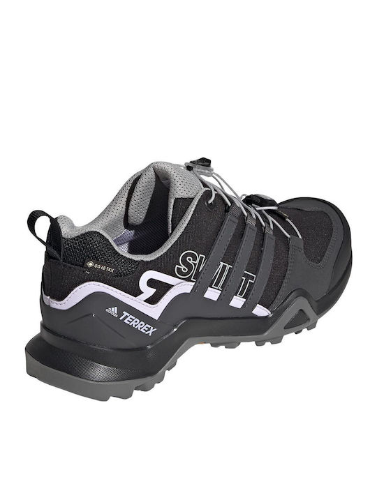 adidas Terrex Swift R2 GTX Γυναικεία Ορειβατικά Παπούτσια Αδιάβροχα με Μεμβράνη Gore-Tex Core Black / Dgh Solid Grey / Purple Tint