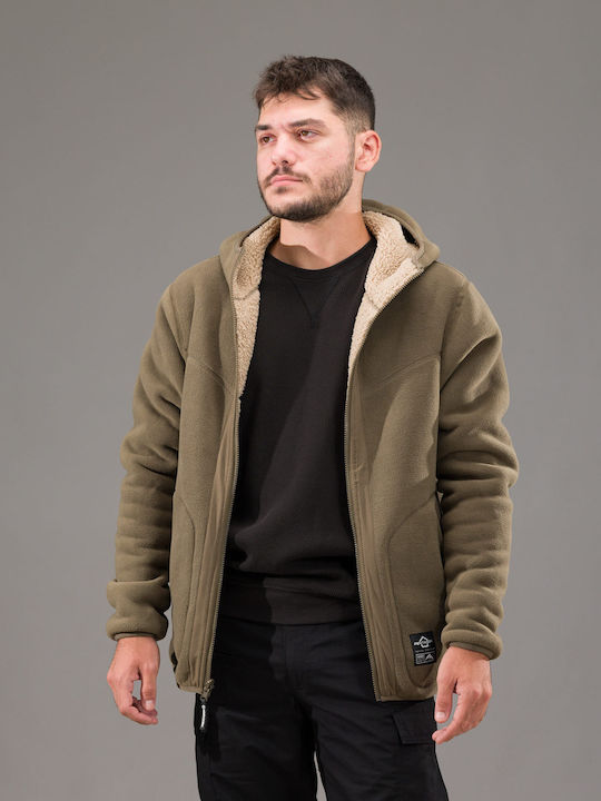 Pentagon Ianos Sherpa Hunting Cardigan Fleece Khaki