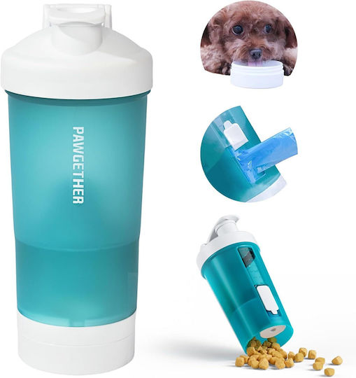 Pawgether Food & Water Bottle For Dog & Cat 2 x 450ml