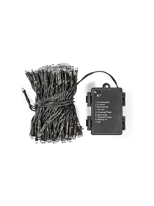 24 Lights LED 1.7m. Warm White Battery in String 1pcs