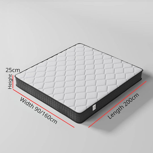 Homeone Queen Ergonomic Mattress Roll Pack 160x200cm with Independent Springs