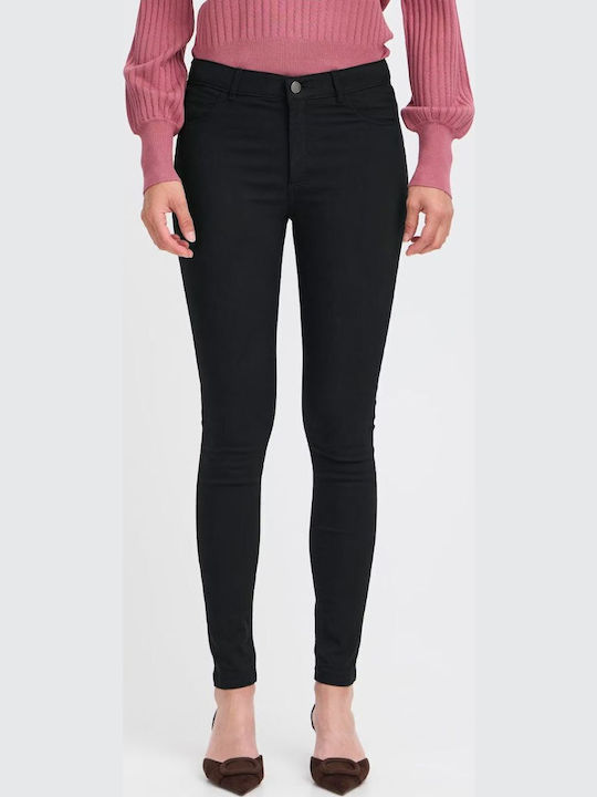 Women's Fabric Trousers Black