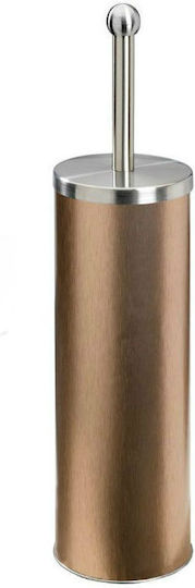 B4Bath Metallic Toilet Brush and Basket Set 5lt Bronze