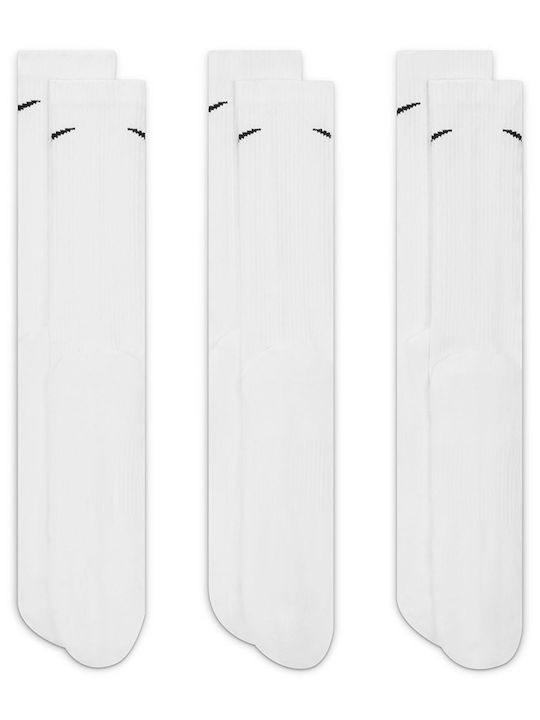 Nike Everyday Plus Cushioned Athletic Socks White 3 Pairs