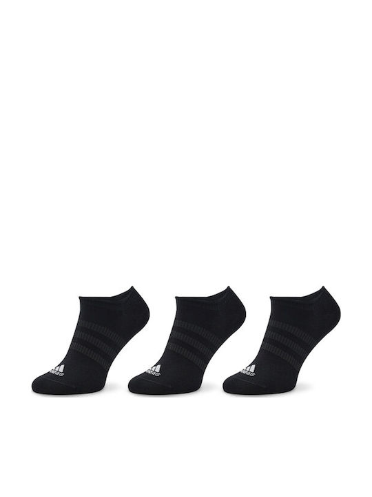 adidas Thin Light Athletic Socks Black 3 Pairs