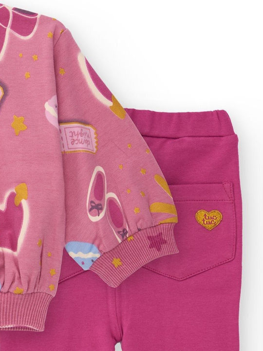 Kids' Set with Pants Winter 2pcs Pink
