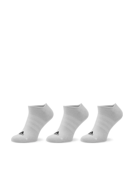 adidas Thin Light Αθλητικές Κάλτσες Λευκές 3 Ζεύγη